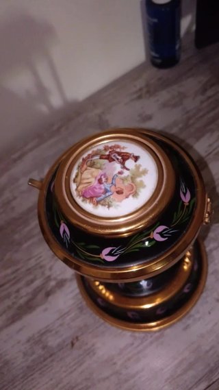 Caja de música vintage bailarines joyero