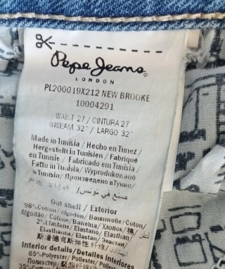 Pantalón vaquero chica T 32