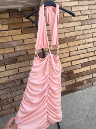 Vestido corto rosa NUEVO de Zara