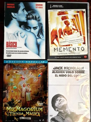 16 Películas DVD (Español/Inglés)
