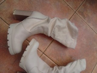Botines blancos talla 36
