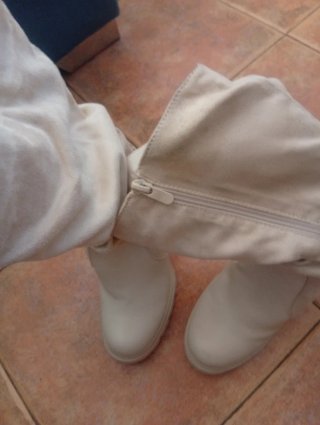 Botines blancos talla 36