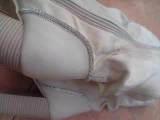 Botines blancos talla 36
