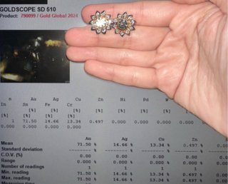 Pendientes Oro 18K Diamantes Naturales