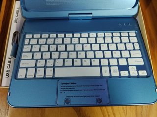 Funda Teclado para iPad, 360° Rotable,