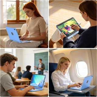 Funda Teclado para iPad, 360° Rotable,