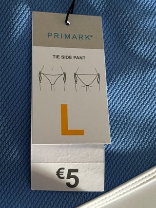 Parte de abajo bikini azul con cordones