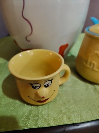 Set 4 pezzi ceramica colazione