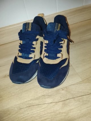 Deportivas Mustang Beige y Azul