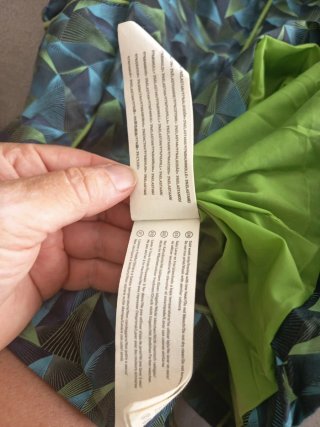 Vestido manga larga estampado geométrico