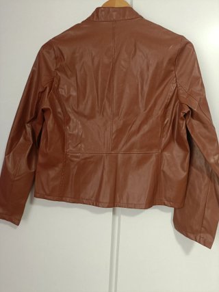 Chaqueta efecto piel mujer
