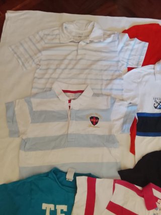 Lote Ropa Niños Camisetas Varias talla 6_8 años