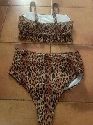 Bikini premamá estampado leopardo