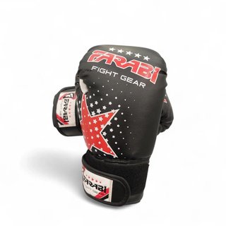 GUANTES DE BOXEO FARABI FIGHT GEAR NEGROS 6 OZ