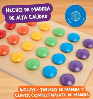 Gioco Nene Toys con Bottoni Colorati Montessori