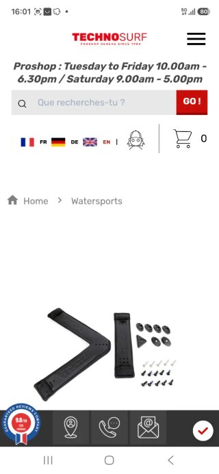 Footstraps para Wingfoil RYDE