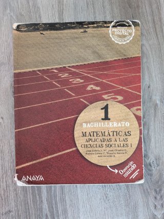 Libro matemáticas 1º bachillerato