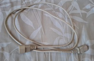 Cable alargador IEC C13 a C14 blanco