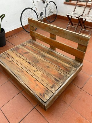 Conjunto Sofás Palets Terraza Madera