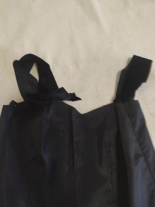 Vestido largo negro de marca