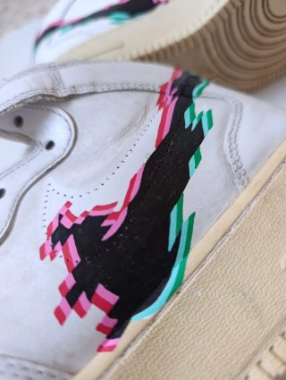 Nike Air Force 1 Custom Glitch
