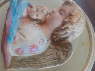 Quadretto religioso angelo e bambino