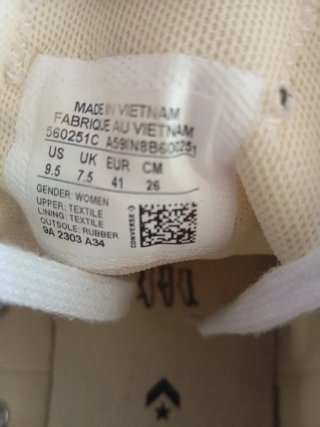 Converse Blancas Talla 41