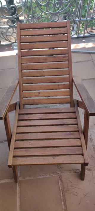 Conjunto Mesa y Sillas Jardín Madera