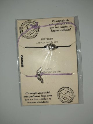 Conjunto 2 Pulseras Bravo Freedom Love