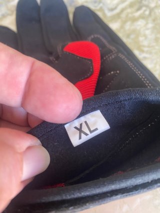 Luvas de Moto Vermelhas Tamanho XL