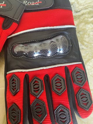 Luvas de Moto Vermelhas Tamanho XL