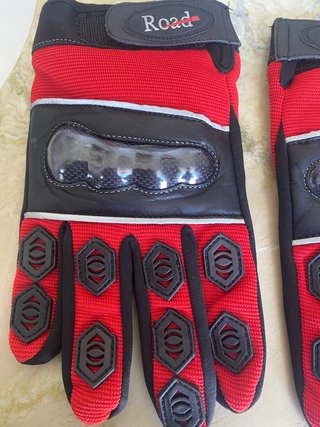 Luvas de Moto Vermelhas Tamanho XL