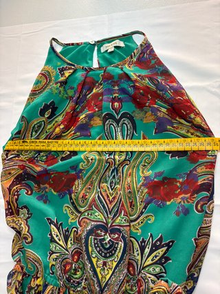 Vestido largo estampado