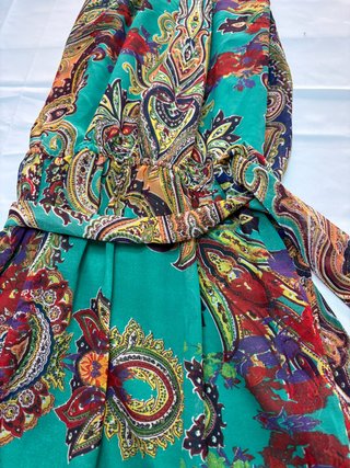 Vestido largo estampado