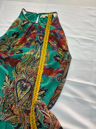 Vestido largo estampado