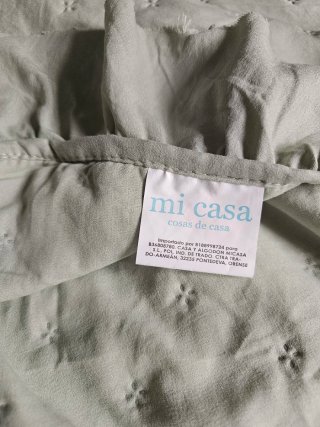 Colcha Bouti Verde Menta con Volantes - cama de 90