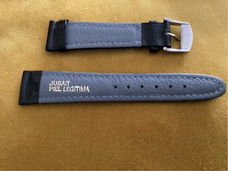 CORREA DE RELOJ DE PIEL NEGRA