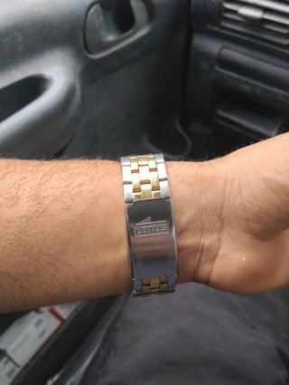 Reloj Lotus Azul y Dorado