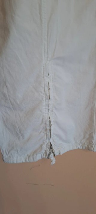 Pantaloni cargo bianchi donna con tasche