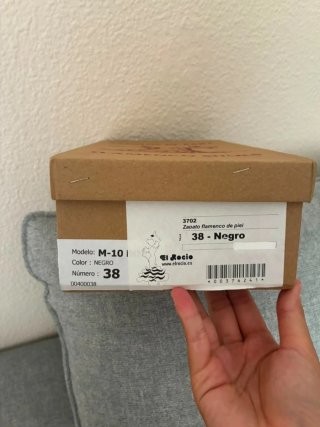 Zapatos Flamenco Si.Rocio Talla 38 Negros