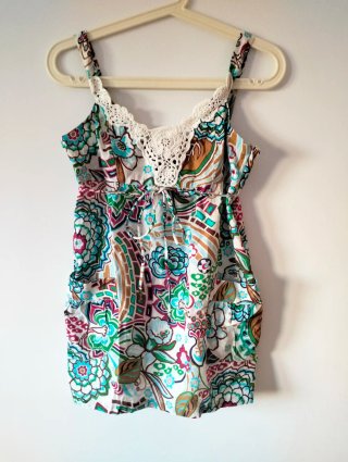 Blusa Talla S Estampada Crochet