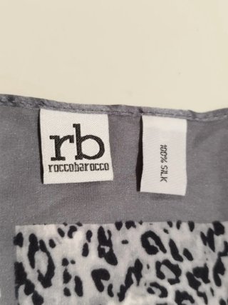 Foulard RoccoBarocco seta animalier