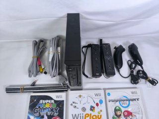 Consola Nintendo Wii Negra + Juegos y Accesorios