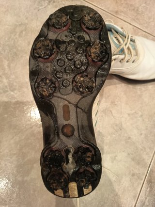 Zapatillas Adidas Golf Blancas y Turquesa