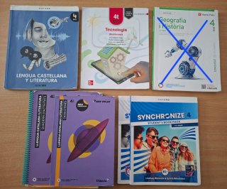 Lote libros 4° ESO. Buen estado. Sin subrayar