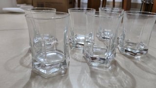 Cubiteras y vasos whisky de cristal