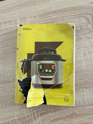 Olla Programable GM Modelo G con recetario usado