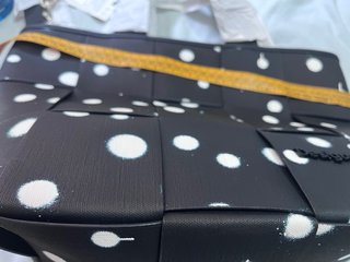 Bolso grande Desigual lunares blanco y negro