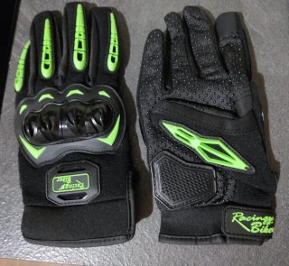 Guantes Moto Verano Táctiles Talla XXL - Verde