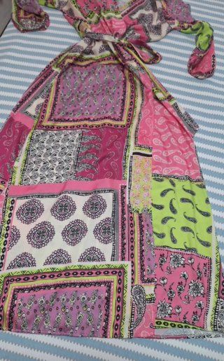 Vestido largo estampado One Size